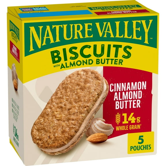 Nature Valley Biscuit Sandwiches, Almond Butter, 5 ct, 6.75 OZ