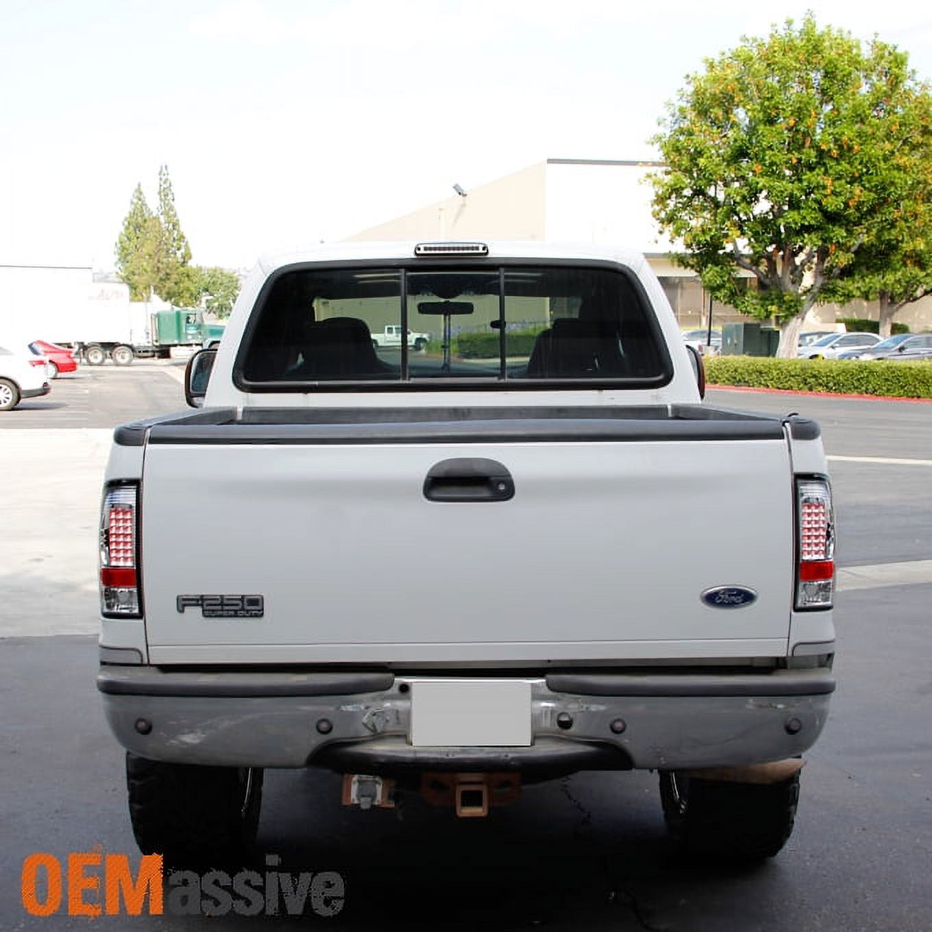 AKKON - For 97-03 Ford F150 F-150 Pickup Truck Styleside Model Chrome Clear LED Tail Lights Brake Lamps Pair