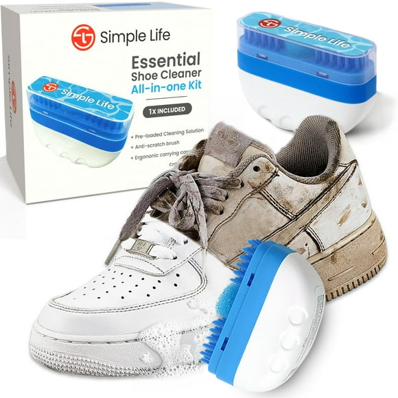 Kit limpiador de zapatillas Simple Life todo en 1 con solución limpiadora