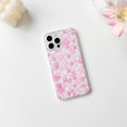 thumbnail image 2 of XUCP-Compatible with iPhone 14 Pro Max Case Cute Clear Flower Floral Pattern Design for Women Girls Slim Soft TPU Shockproof Protective Girly Phone Cover - Pink, 2 of 4