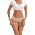 thumbnail image 2 of INNERSY Seamless Silky Underwear for Women No Show Hipster Panties 3 Pack(L,Classic), 2 of 9