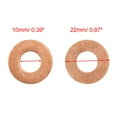 thumbnail image 3 of 20pcs 10mm Inner Dia Copper Washers Flat Sealing Gaskets Ring for Cars, 3 of 3