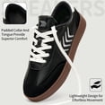 thumbnail image 3 of Ecetana Womens Walking Shoes PU Leather Low Top Tennis Shoes Non-Slip Casual Sneakers for Women, 3 of 7