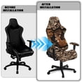thumbnail image 5 of Uorisanigo Camo Gaming Chair Cover with Armrest Covers Stretchable Computer Chair Seat Cover with Elastic Edge Non Slip Office Chair Covers Gift for Holiday, 5 of 8