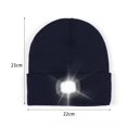 thumbnail image 4 of SUNSIOM Rechargeable LED Bonnet - Hommes Femmes Bonnet Tricoté Chaud Hiver Bonnet pour Intérieur Extérieur, 4 of 8