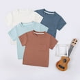 thumbnail image 4 of GYRATEDREAM Toddler Baby Boys and Girls Short Sleeve Pocket Tee T-Shirt Soild Tops 3 Months-3 Years, 4 of 4