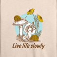 thumbnail image 3 of Instant Message - Live Life Slowly - Women's Lightweight French Terry Long Sleeve Shirt, 3 of 6