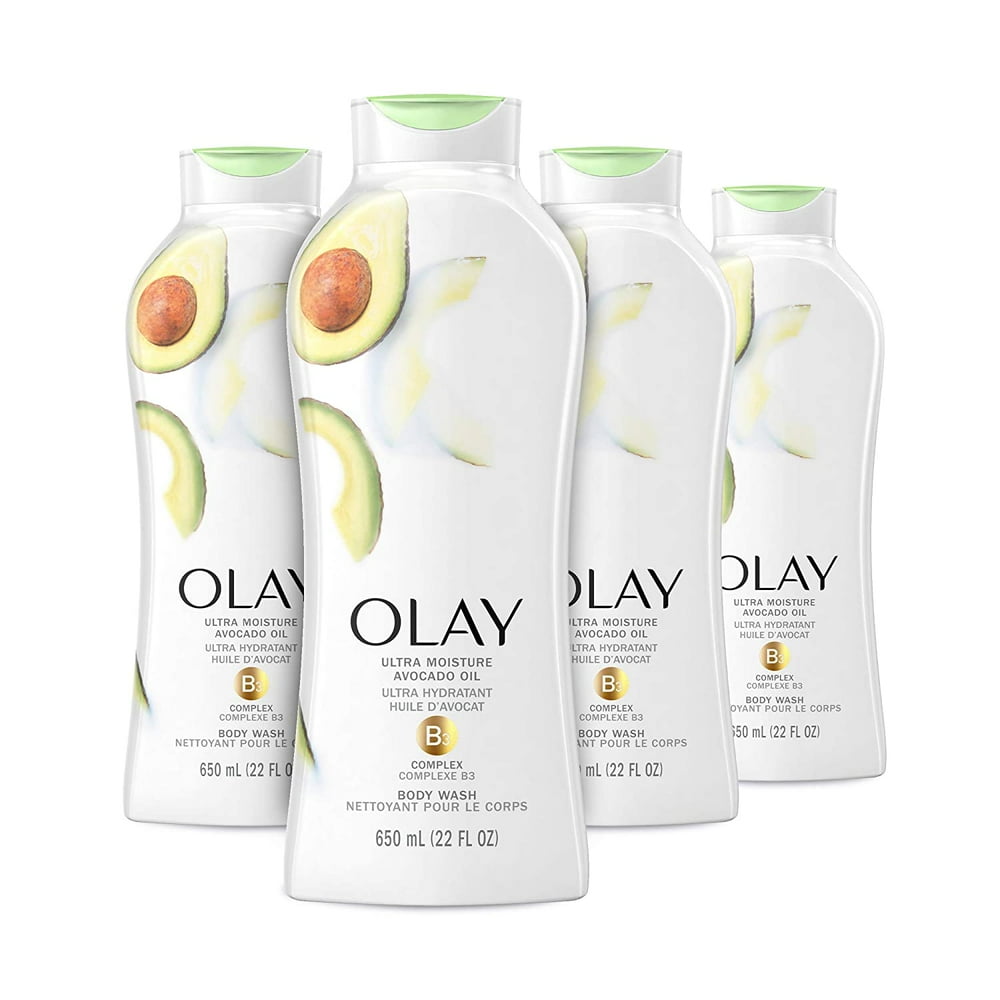 Olay Ultra Moisture Body Wash with B3 and Avocado Oil, 22 Fl Oz (Pack