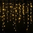 thumbnail image 2 of BallsFHK Icicle String Lights, 13 Ft Icicle String Lights, 96 LED Icicle Curtain Lights For Bedroom Party Wedding Xmas Holiday Light Decorations, 2 of 5