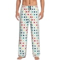 thumbnail image 2 of Lsque Colorful Geometric Print Men's Pajama Pants, Lounge Pant - Comfortable Home Wear,Elastic Waistband, Stylish Design-X-Large, 2 of 9