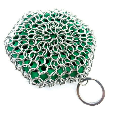 

Stainless Steel Brush Pot Net Built in Silicone for Cleaning Grill Pan Tool