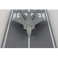 thumbnail image 3 of Lockheed Martin F-22 Raptor Stealth Aircraft Gray "US Air Force YF-22" w/Runway Section Diecast Model Airplane by Runway24, 3 of 7