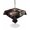 Brown, variant on Outdoor Tablecloth with Umbrella Hole for Patio/Picnic/Party/Camping, Pink Spring Floral Waterproof Table Cloth Square Cover Washable, Wooden Elegant Farmhouse Botanical (54"x 54")