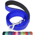 thumbnail image 1 of FunTags 4FT Reflective Dog Leash with Soft Padded Handle for Training,Walking Lead for Medium & Small Dogs,3/4 Inch Wide,Royal Blue, 1 of 7