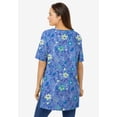 thumbnail image 2 of Woman Within Plus Size Perfect Printed Short-Sleeve Boatneck Tunic, 2 of 6