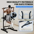 thumbnail image 4 of PROHIKER Power Tower Pull Up Dip Station, Heavy Duty Pull Up Station Dip Bar Station Multi-Function Home Gym Strength Training Fitness Equipment 500LBS, 4 of 8