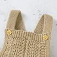 thumbnail image 3 of Baby Romper Solid Knitted Newborn Girl Boy Jumpsuit Fashion Sling Infant Clothing Long Sleeve Autumn Overalls 0-18M Warm, 3 of 6