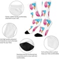 thumbnail image 6 of Socks for Men Women LSQii Cute Printed Ribbed Cotton Crew Socks Casual Daily Wear Comfort Cozy Streetwear for Sports,Athletic Style,Funny Gift,Size 5-10, White, 6 of 6
