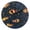 BlacK, variant on YAZAOO Decorative Wall Clock Size：25cm Cosmic Clownfish Design Pattern Clock
