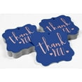 thumbnail image 4 of Inkdotpot Hang Tags Thank You Bridal Shower-Baby Shower-Retirement-Wedding-Birthday Favor Bracket Shape Gift Tags Real Rose Gold Foil Bonbonniere Tag Pack Of 100, 4 of 7