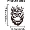 thumbnail image 2 of Crown Orangutan Stencils 11.8×11.8inch Large Chimpanzee Template with Paint Brush Reusable King Crown Gorilla Drawing Stencil for Gift Decor Wood Canvas Floor Wall Furniture, 2 of 9