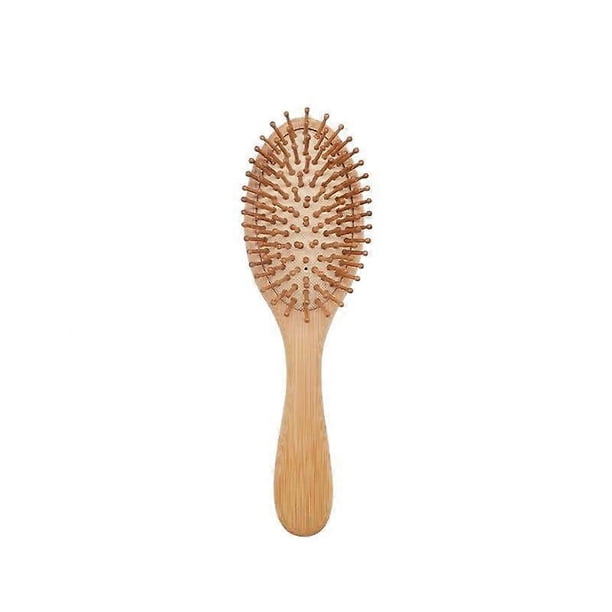 Wooden Hair Brush and Wide Tooth Comb for Detangling and Scalp Massage Care Medium Size