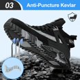 thumbnail image 4 of Zapatos de seguridad laboral con punta de acero GUYISASH para hombre de corte medio, 4 of 7