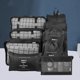 thumbnail image 1 of Juego de 9 bolsas organizadoras de equipaje plegables para ahorrar espacio para vacaciones familiares (C), 1 of 5