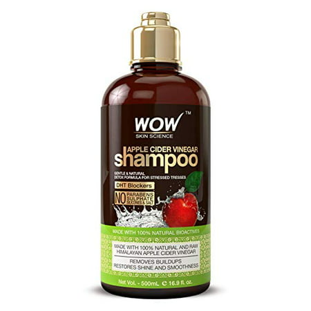 WOW Apple Cider Vinegar Shampoo 16.9 fl oz - Sulfate Free For Itchy (Best Shampoo For Stinky Scalp)