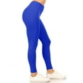 thumbnail image 2 of Moa Collection Women's Casual High Waist Solid Full Length Leggings, 2 of 4