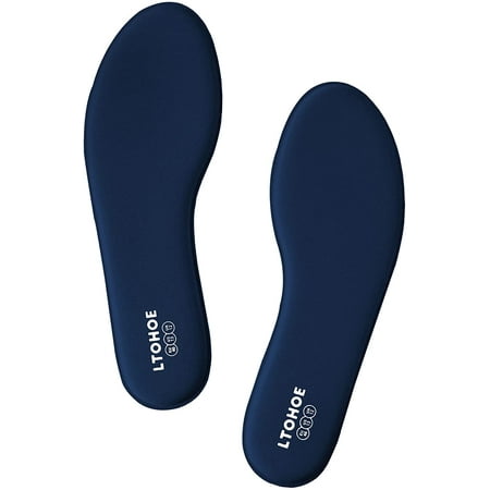 

LTOHOE Memory Foam Insoles for Men Replacement Shoe Inserts for Running Shoes Hiking Shoes Sneaker Cushion Shoe Insoles Shock Absorbing for Foot Pain Relief Comfort Inner Soles 6mm Navy US 11