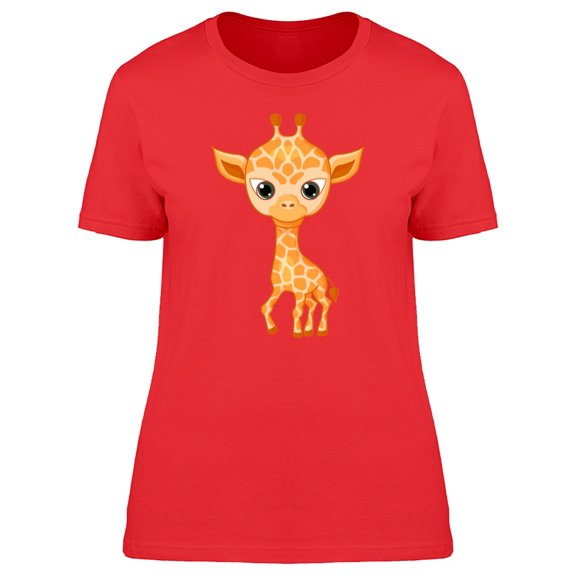 Cute Kawaii Baby Giraffe Tee Women's -Image by Shutterstock