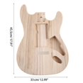 thumbnail image 5 of SIEYIO Guitar Replacement Body Unfinished Maple Guitar Body Blank Wood Guitar Parts, 5 of 15