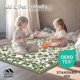 thumbnail image 4 of ODIKA 4'x6' Machine Washable Non-Slip Area Rug, Verdant Meadow Floral Accent High Traffic Rug, Green, 207379, 4 of 7