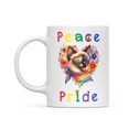 thumbnail image 2 of Peace Love Pride Siamese with Rainbow Sunglasses LGBT LGBTQ+ Mug Cat Lover Kitten Owner Gifts Coffee Tea Cup - 01004, 2 of 4