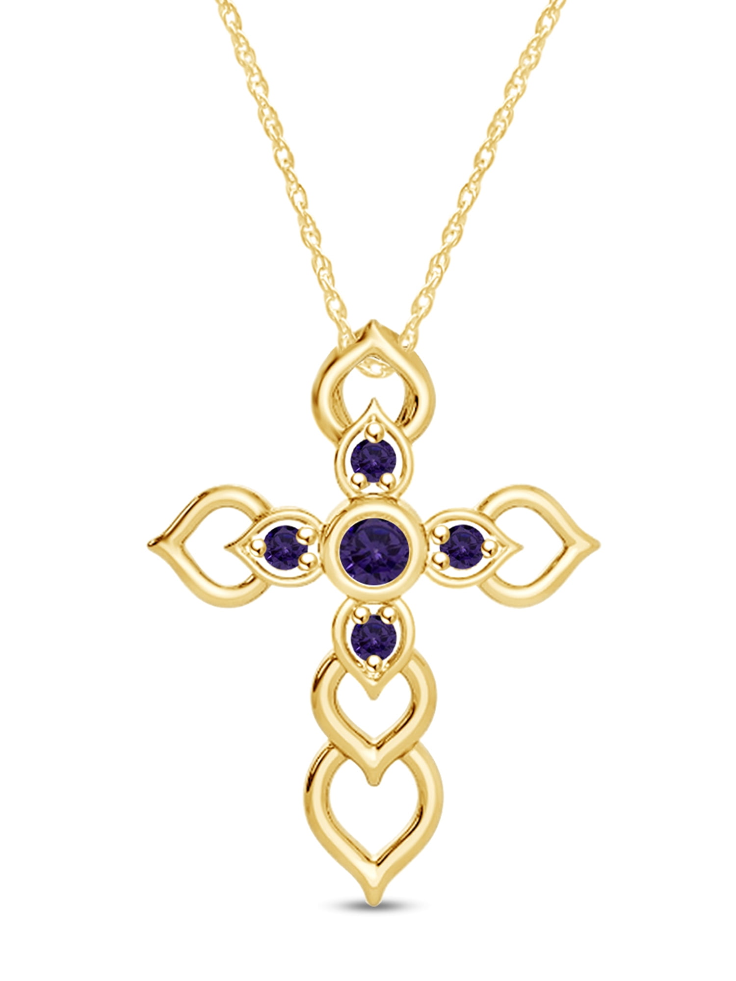 Round Cut Simulated Alexandrite Heart 