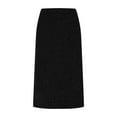 thumbnail image 2 of BLTIBY Womens Skirts High Waisted Solid Color A-line Pleated Mini Skater Skirt Fashion Versatile Casual Skorts with Safety Pants Black 2 S, 2 of 6