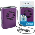 thumbnail image 6 of O2COOL 3.5 inch Deluxe Personal Battery Powered Necklace Fan for Cooling - Purple, 6 of 6