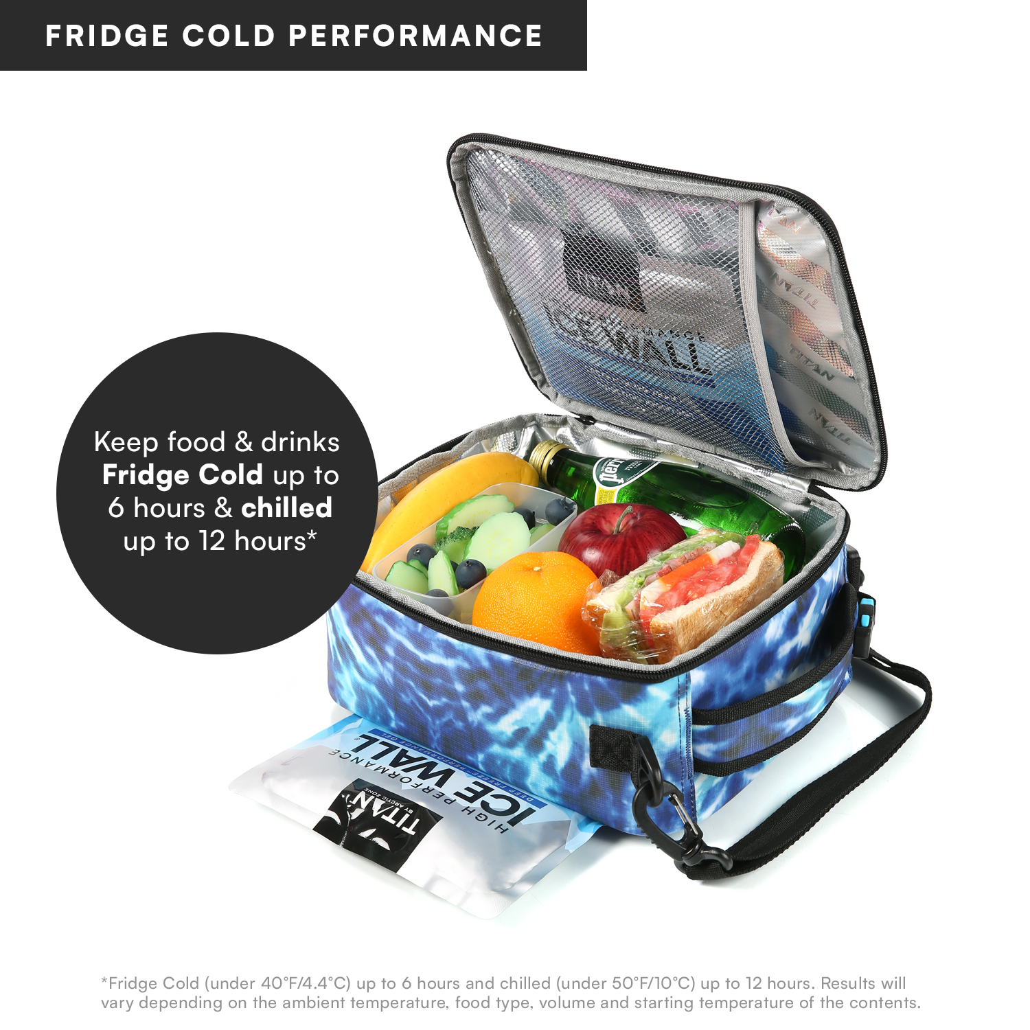 Titan by Arctic Zone Fridge Cold Upright Lunch Pack, Tie Dye photo 2