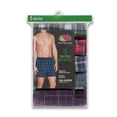 thumbnail image 3 of Fruit of the Loom Men's Woven XXL Tartan and Plaid Boxer 5-Pack, 3 of 6