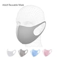 thumbnail image 3 of Masque Éponge 3 Couches Anti-Poussière Anti-Salive Réutilisable Unisexe Bouclier Buccal Rose, 3 of 7