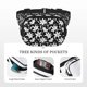 thumbnail image 5 of Fotbe Lilies Flowers Cangurera Cuadrada con Estampado de Doble Capa, Bolsa de Cintura Ajustable Mini para Hombres y Mujeres, 5 of 9