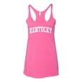 thumbnail image 2 of Wild Bobby State of Kentucky College Style Women Tri-Blend Racerback Tank Top, 2 of 6