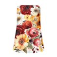 thumbnail image 3 of Tank Top Vestido Camiseta sin mangas Bandeau sin tirantes a juego de colores para mujer, camiseta sin mangas holgada para vacaciones de verano, blusa, camiseta sin mangas para mujer (Orange, S), 3 of 5