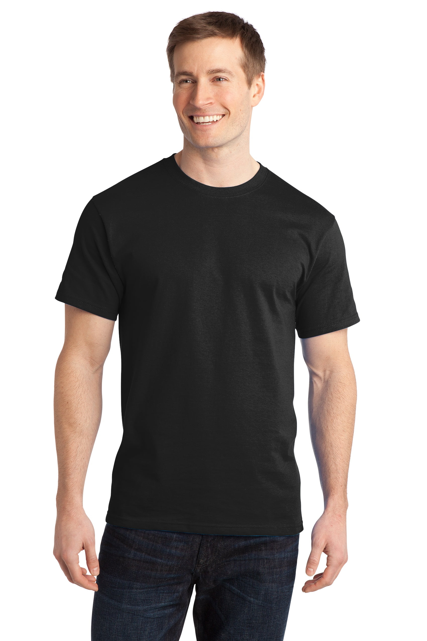 Kirkland Mens size M Cotton Crew Neck Basic T-Shirt Tee White Solid Short Sleeve