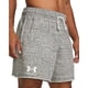 thumbnail image 3 of Pantalones cortos Under Armour Rival Terry de 6 pulgadas para hombre, color blanco ónix, 3 of 5