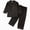 G820-Black, variant on HFHAPW Girls Pajamas Satin Pajama Set Silky Pjs Long Sleeve Button Down Sleepwear Loungewear Sets for Kids,2-3 Y