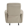 thumbnail image 6 of Lexicon Artem Velvet Power Rocker Reclining Chair in Light brown, 6 of 10