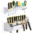 thumbnail image 1 of 2pcs Tool Storage Rack Wooden Screwdriver Wall Organizer Hammer Plier Holder, 1 of 7