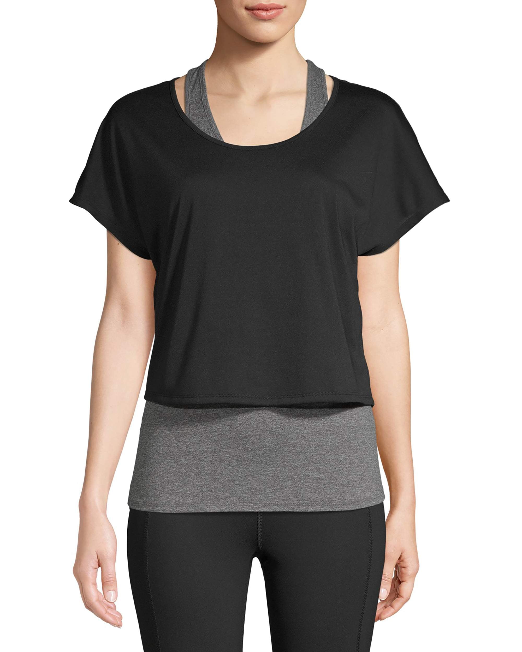 Avia Women's Active Performance Two in One T-Shirt - Walmart.com